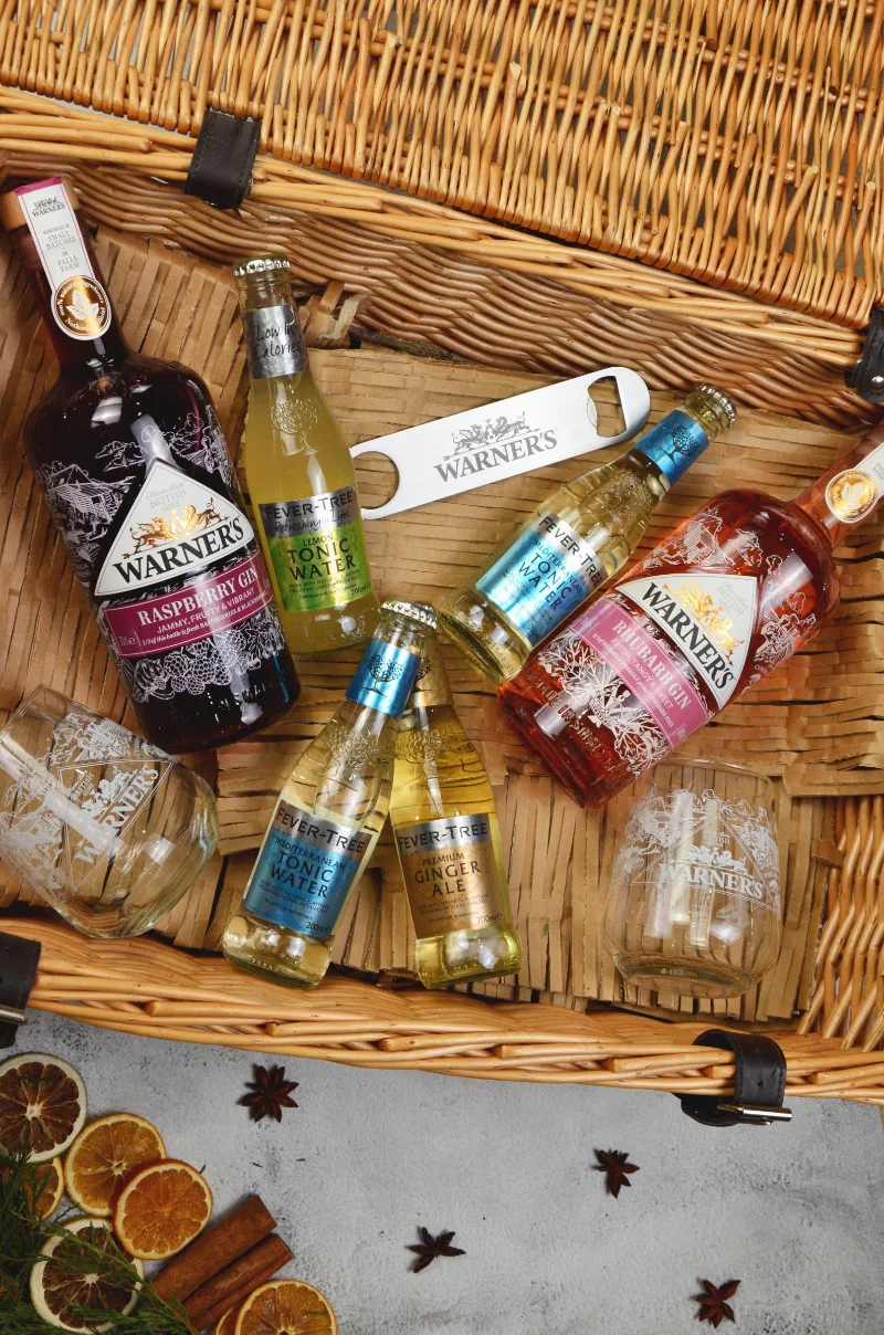 Warner's Pink Gin Hamper with Tumblers - Image 3